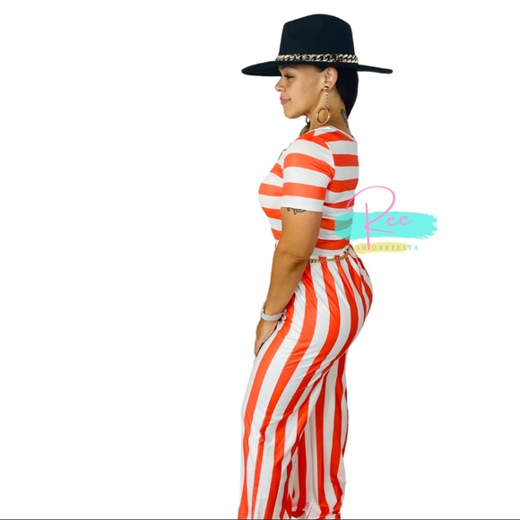 Pants - “Light Pressure" Long Romper Small-2X (Coral)